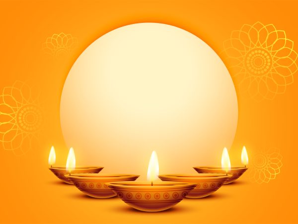traditional diwali background with image or text space